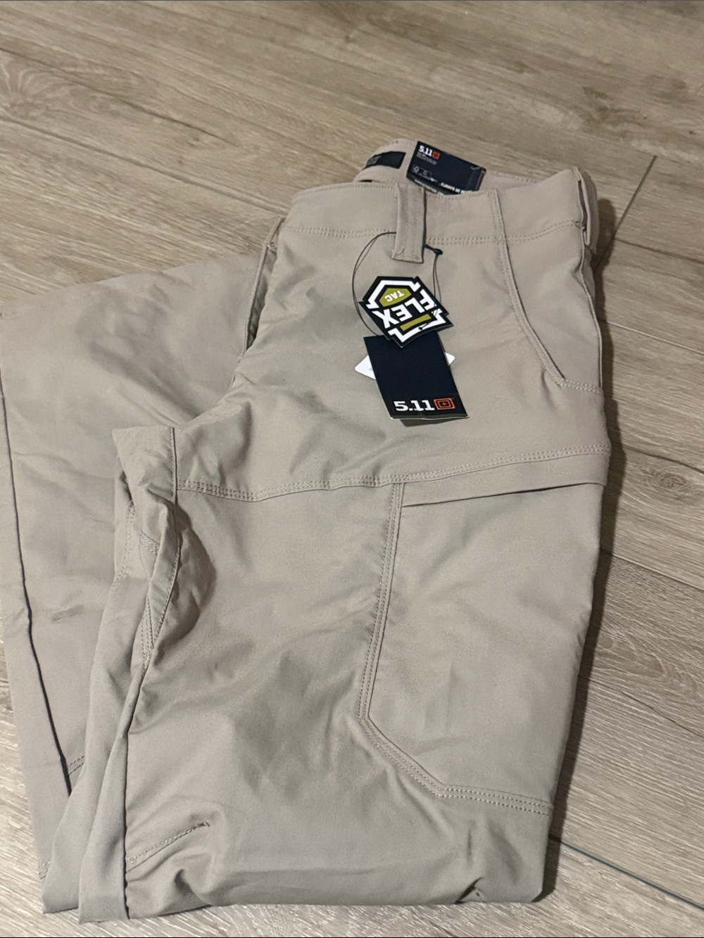 5.11 Tactical woman’s APEX Flex Cargo Pants — Khaki/Tan- length is long